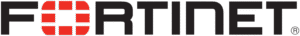 Fortinet-Logo mit fetten schwarzen Buchstaben und einem roten quadratischen Design innerhalb des Buchstabens O, das Stärke in Netzwerk- und Firewall-Sicherheit symbolisiert.